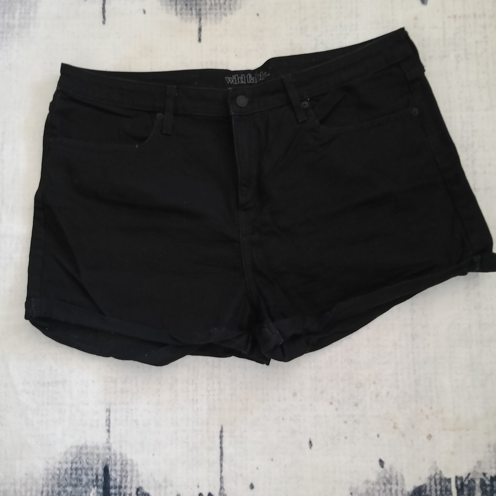 wild‎ fable Black Denim High-Rise Jean Shorts
